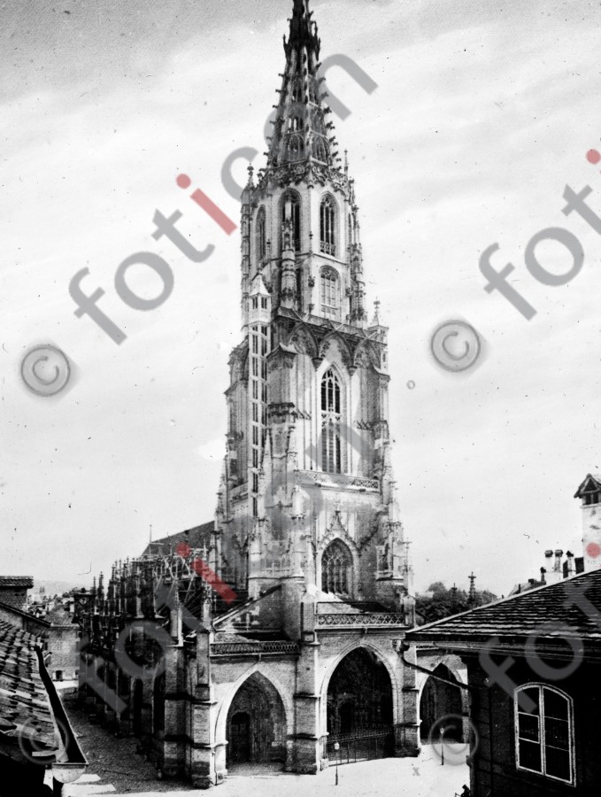 Bern. Das Münster | Bern. The Minster - Foto foticon-simon-023-056-sw.jpg | foticon.de - Bilddatenbank für Motive aus Geschichte und Kultur